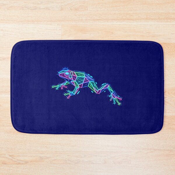 Item preview, Futuristic Cyberpunk Frog – Geometric Neon Sticker for Gamer Style Fans designed and sold by bsbd-action.