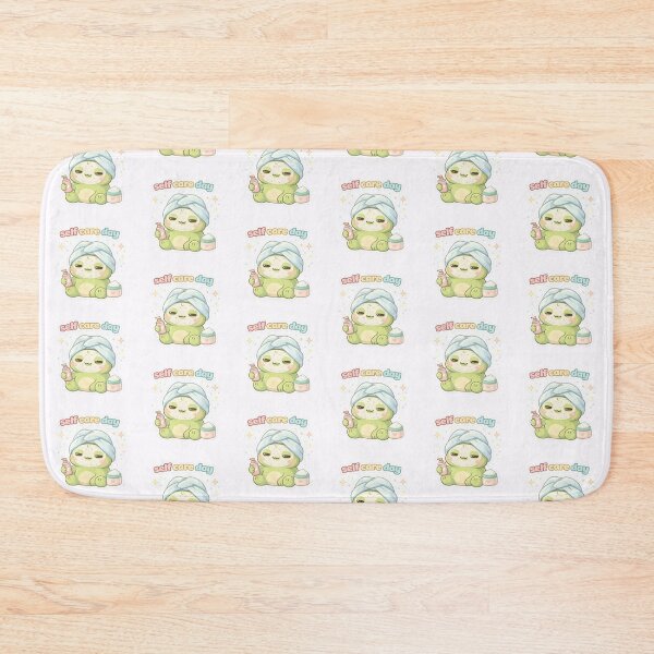 Item preview, Kawaii Frog “Self Care Day” | Cute Frog Skincare Sticker designed and sold by AidaAviles.
