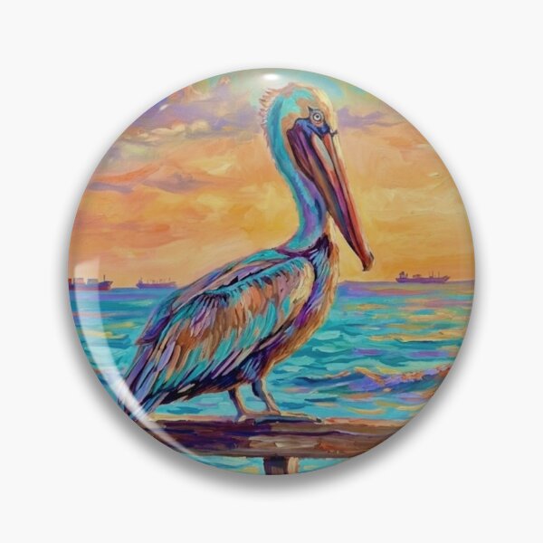 Item preview, Pelican On A Pier Railing Gulf Coast designed and sold by ALstarV.
