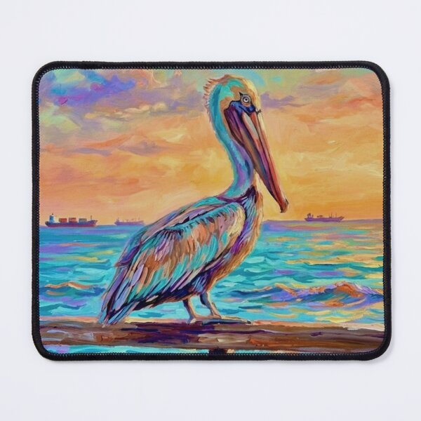 Item preview, Pelican On A Pier Railing Gulf Coast designed and sold by ALstarV.
