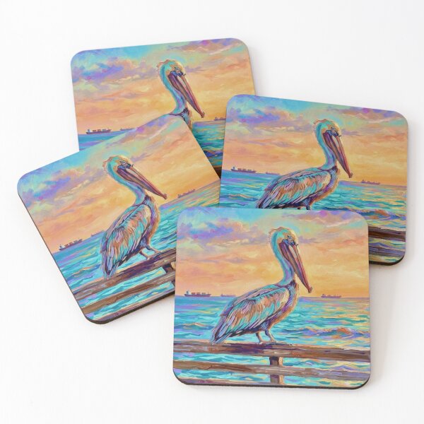 Item preview, Pelican On A Pier Railing Gulf Coast designed and sold by ALstarV.
