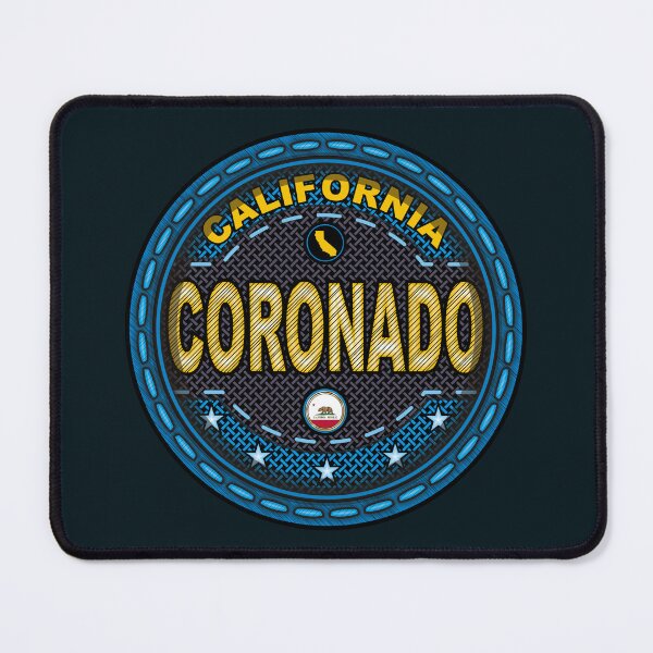 Item preview, Coronado Beach California stitching effect blue designed and sold by studioss76.