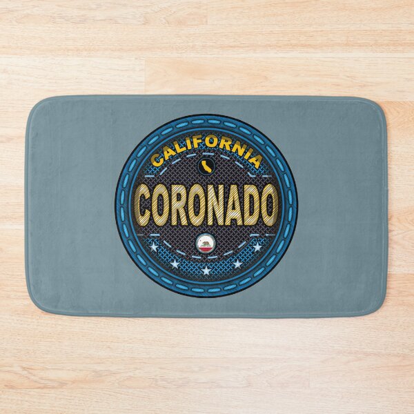 Item preview, Coronado Beach California stitching effect blue designed and sold by studioss76.