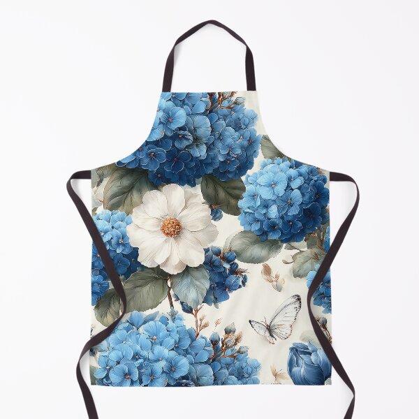 Item preview, Summer Cobalt & Gold: Timeless Blue Floral Pattern designed and sold by Nine Lives Studio.