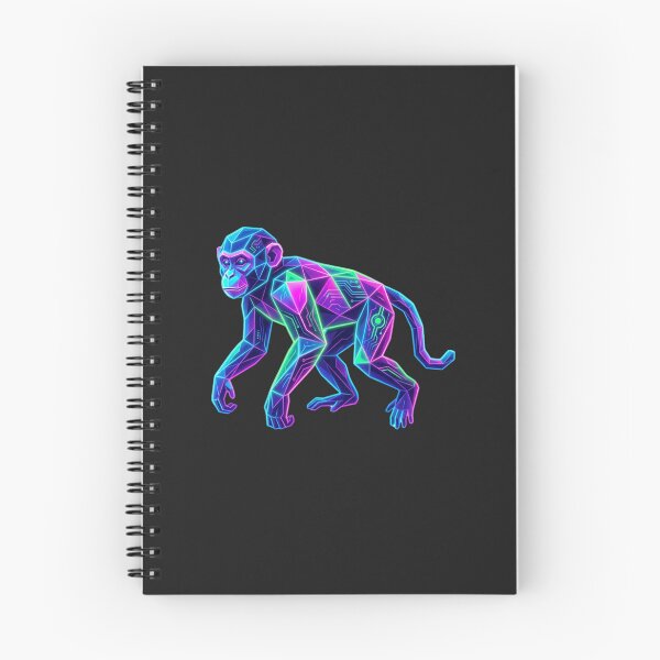 Item preview, Intelligent Cyborg Monkey – High-Tech Illustration for AI Enthusiasts designed and sold by bsbd-action.