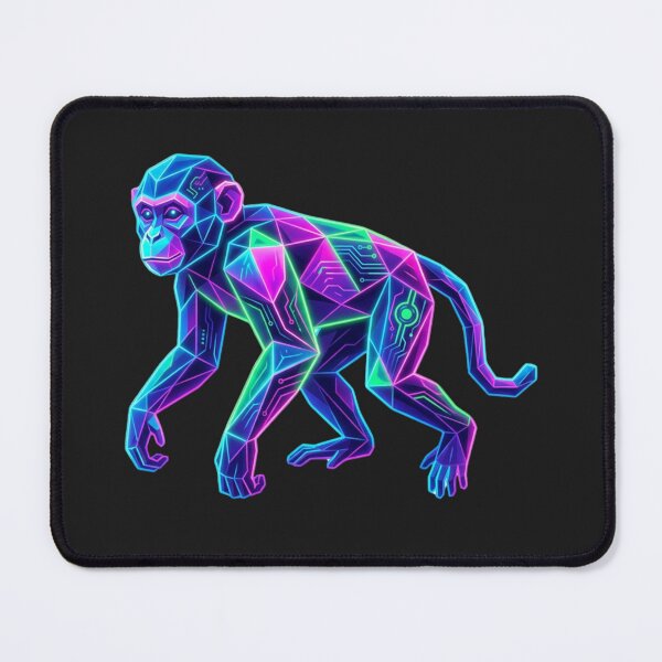 Item preview, Intelligent Cyborg Monkey – High-Tech Illustration for AI Enthusiasts designed and sold by bsbd-action.