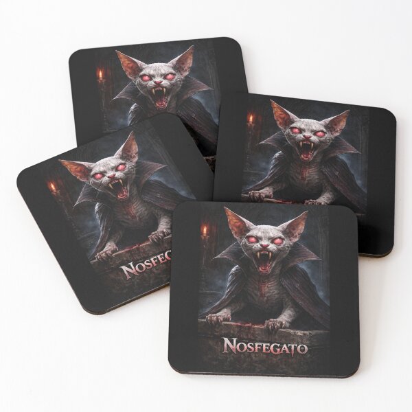 Item preview, Nosfegato Vampire Cat Dark Horror Gothic Art designed and sold by VibeFactoryOfc.