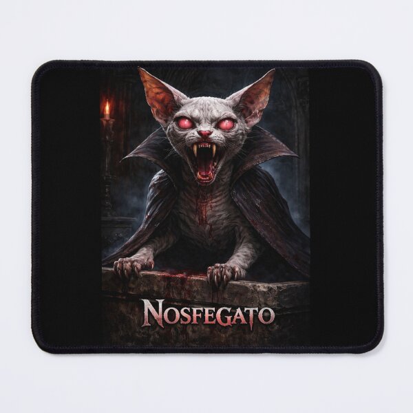 Item preview, Nosfegato Vampire Cat Dark Horror Gothic Art designed and sold by VibeFactoryOfc.