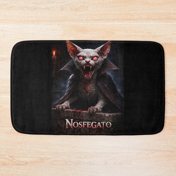 Item preview, Nosfegato Vampire Cat Dark Horror Gothic Art designed and sold by VibeFactoryOfc.