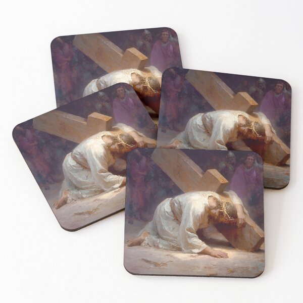 Item preview, 9th Station of the Cross -Jesus Falls the Third Time designed and sold by Oldetimemercan.