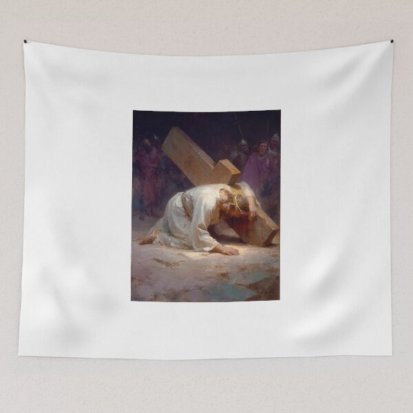 Item preview, 9th Station of the Cross -Jesus Falls the Third Time designed and sold by Oldetimemercan.