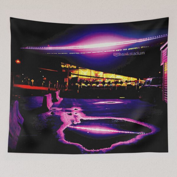 Item preview,  US Bank Stadium Glowing Purple at Night / Minnesota Vikings Arena (Photo Art) designed and sold by joshlporter86.