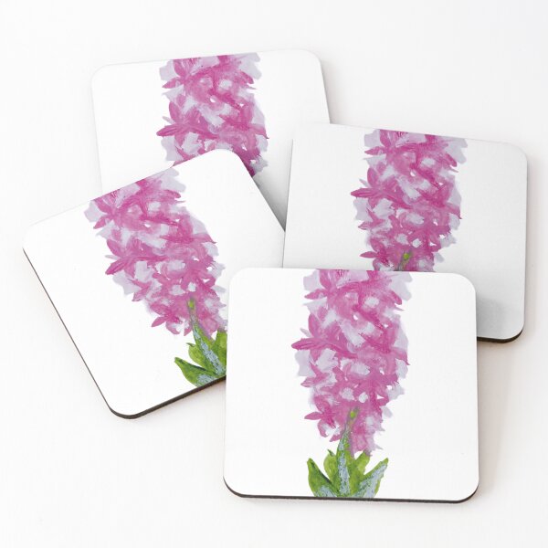 Item preview, Pink Acrylic Handpainted Hyacinth designed and sold by FWWatercolorCo.