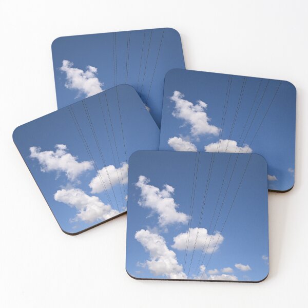 Item preview, Powerline stretching across clouds in blue sky designed and sold by getmybookstore.