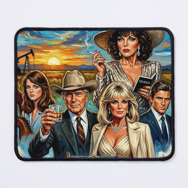 Item preview, Oil & Elegance: Stylized 80s Soap Opera Fine Art designed and sold by Art's Diner.