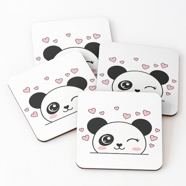 Item preview, Cute Blushing Panda Peek SVG | Kawaii Panda Face with Pink Cheeks designed and sold by DashBliss.