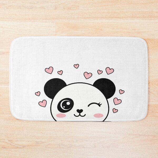 Item preview, Cute Blushing Panda Peek SVG | Kawaii Panda Face with Pink Cheeks designed and sold by DashBliss.