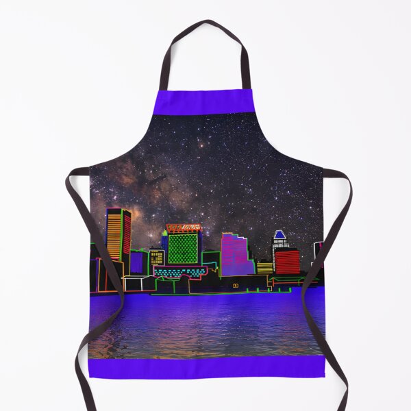 Item preview, Baltimore Neon Skyline Over Inner Harbor designed and sold by Artondra Hall.