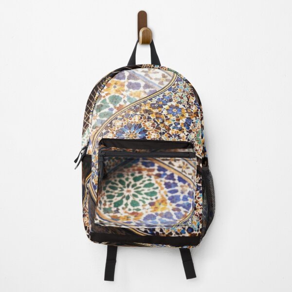 Item preview, Moroccan Mosaic Guitar on Colorful Zellij Tiles designed and sold by Hafcishop.