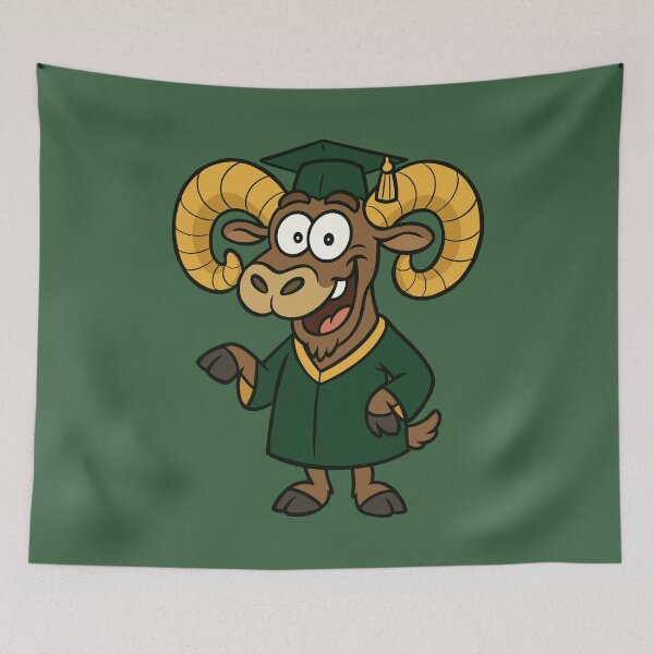 Item preview, Graduation Bighorn Ram designed and sold by Ghost on Toast.