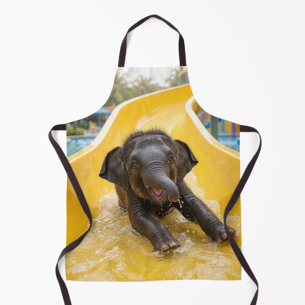 Item preview, Baby Elephant Hits the Water Slide designed and sold by Tridentulus.