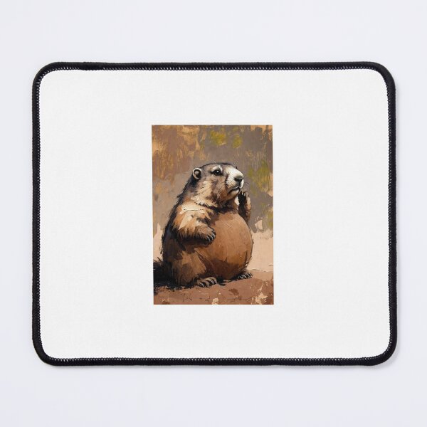 Item preview, Chubby Marmot - Cute Fat Marmot Portrait designed and sold by AnotherMarmot.