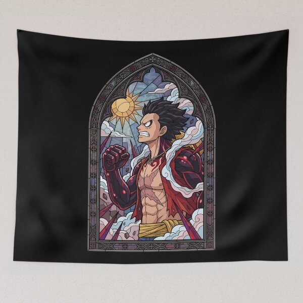 Item preview, Monkey D Luffy One Piece Gear 4 Sunlit Stained Glass designed and sold by mildaclairmo.