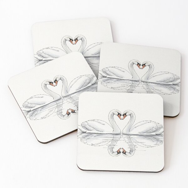 Item preview, Swan Love – Heart Reflection Design designed and sold by Cristhian Almanza.
