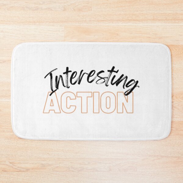 Item preview, Interesting Action - Funny Minimal Sarcastic Text designed and sold by YesSpark.