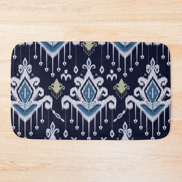 Item preview, Vintage blue abstract ethnic ikat pattern. designed and sold by NarongStocker37.
