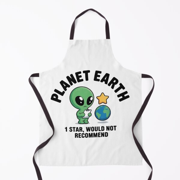 Item preview, Funny Planet Earth 1 Star Would Not Recommend Alien Sticker designed and sold by Mr-wow.