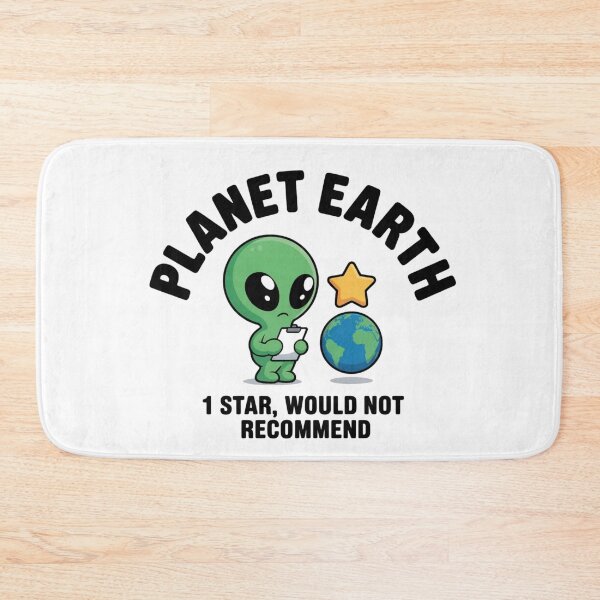 Item preview, Funny Planet Earth 1 Star Would Not Recommend Alien Sticker designed and sold by Mr-wow.