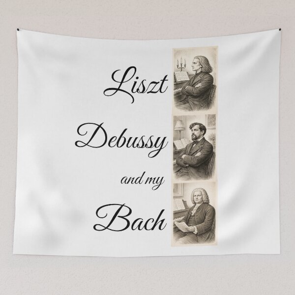 Item preview, Liszt Debussy and my Bach designed and sold by BOG + FEN.