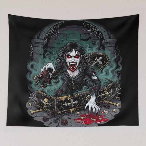Item preview, Lunging Vampire Emerging From Coffin Horror designed and sold by Chaotic Cuties.