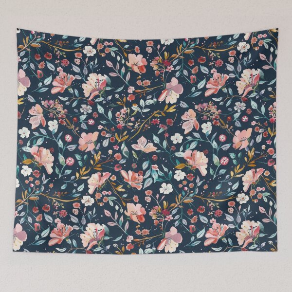 Item preview, Lovers in the Dark Floral Thicket designed and sold by Atlas Kai.