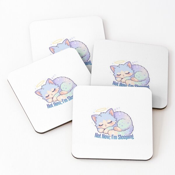Item preview, Cute Sleeping Cat on Cloud – Not Now, Im Sleeping Kawaii Design designed and sold by Ace01st.