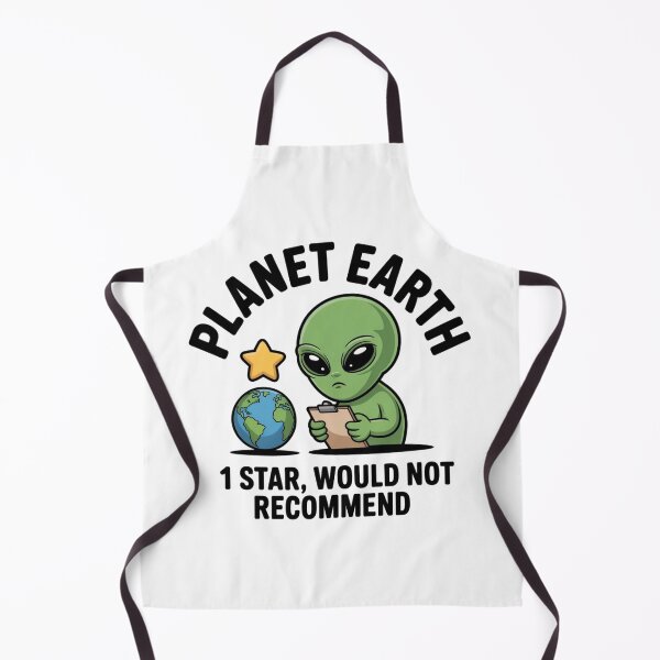 Item preview, Cute Disappointed Alien Review Sarcastic World News Art designed and sold by Mr-wow.