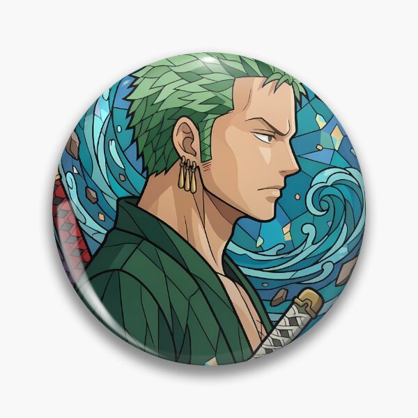 Item preview, Roronoa Zoro One Piece Ocean Blade Stained Glass designed and sold by mildaclairmo.