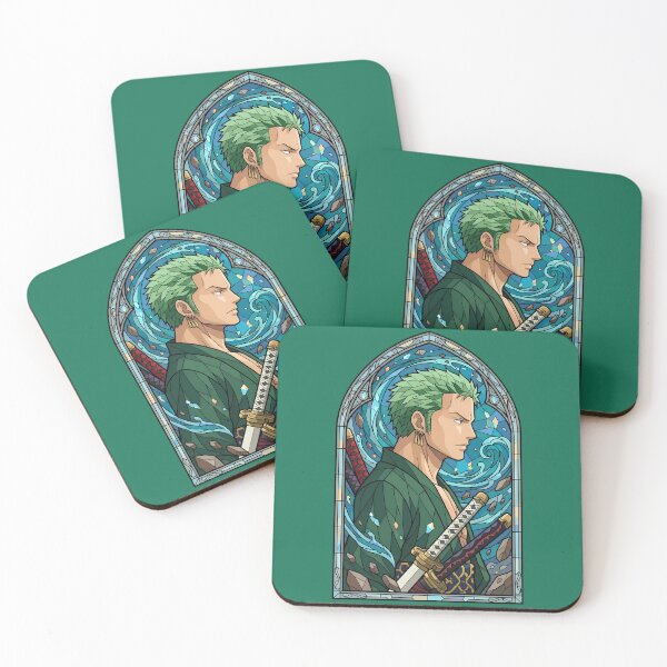 Item preview, Roronoa Zoro One Piece Ocean Blade Stained Glass designed and sold by mildaclairmo.