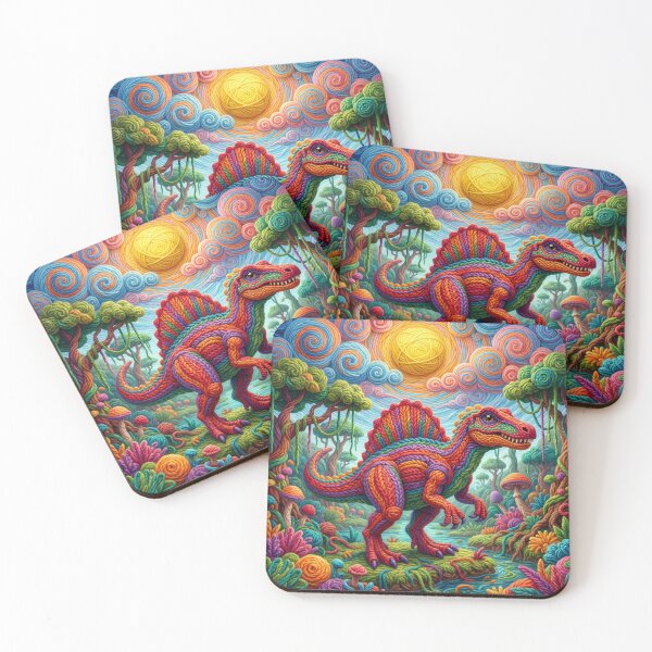 Item preview, Yarn Spinosaurus in Primordial Yarn Swamp designed and sold by Tridentulus.