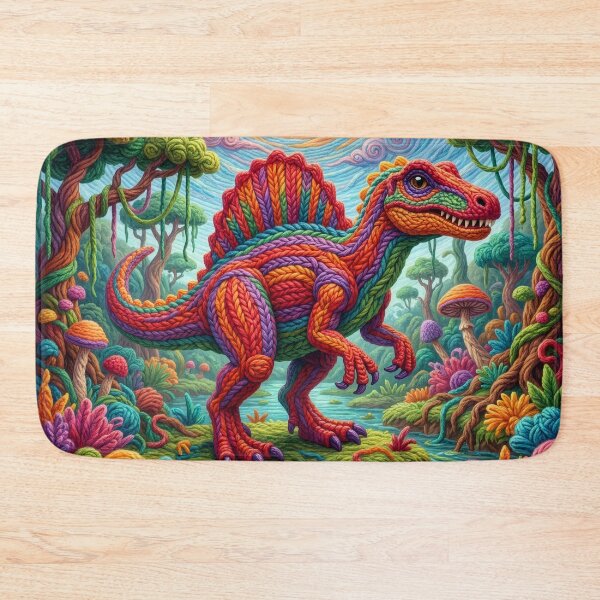 Item preview, Yarn Spinosaurus in Primordial Yarn Swamp designed and sold by Tridentulus.