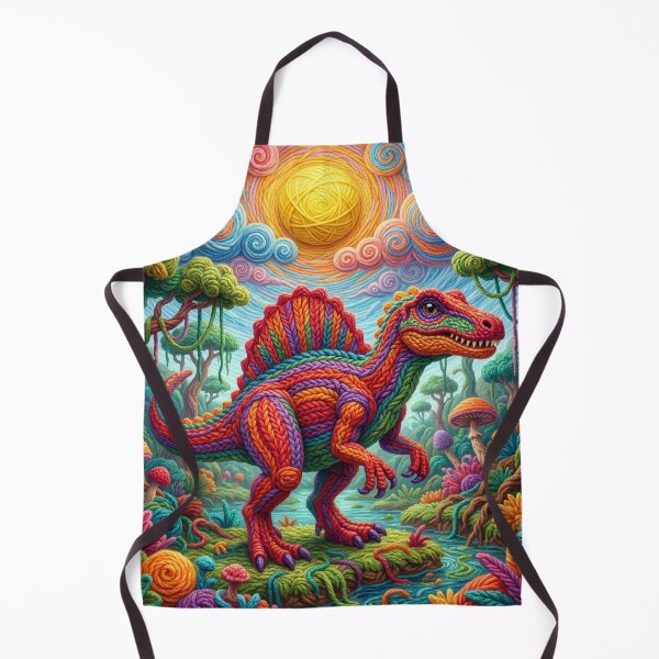 Item preview, Yarn Spinosaurus in Primordial Yarn Swamp designed and sold by Tridentulus.