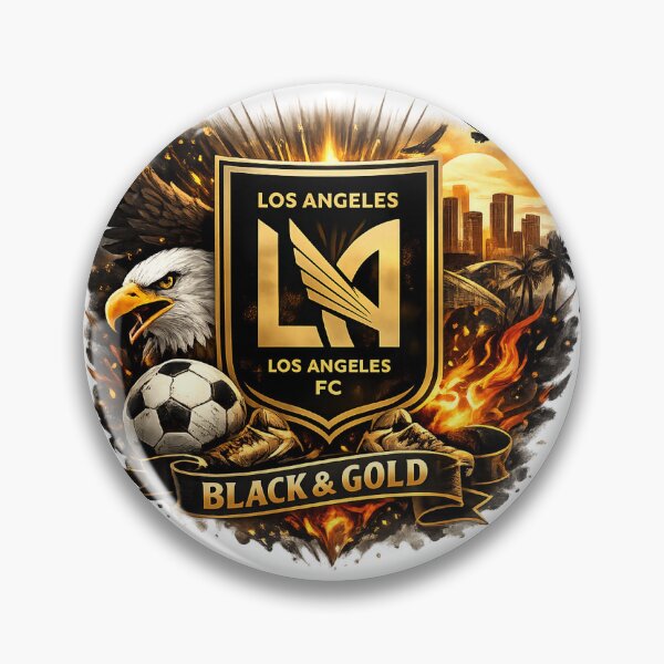 Item preview, “Los Angeles FC Black Gold Crest Design” designed and sold by StoreRedRose.