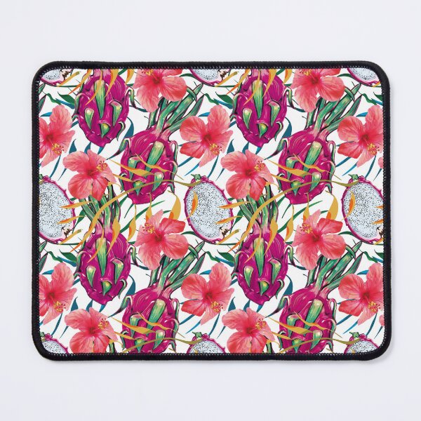 Item preview, Dragon Fruit and Hibiscus Tropical Exotic Floral Palm designed and sold by ATRA COMETA.