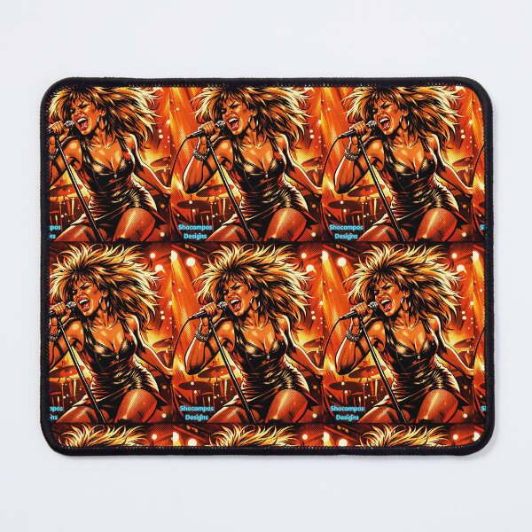 Item preview, Tina Turner Queen of Energy Neon Comic Illustration designed and sold by SHOCAMPOS DESIGNS .