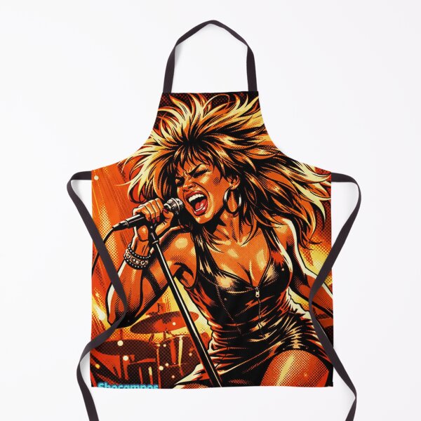 Item preview, Tina Turner Queen of Energy Neon Comic Illustration designed and sold by SHOCAMPOS DESIGNS .