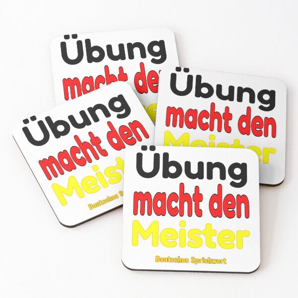 Item preview, Practice Makes Perfect - German Proverb Quote designed and sold by JR78.