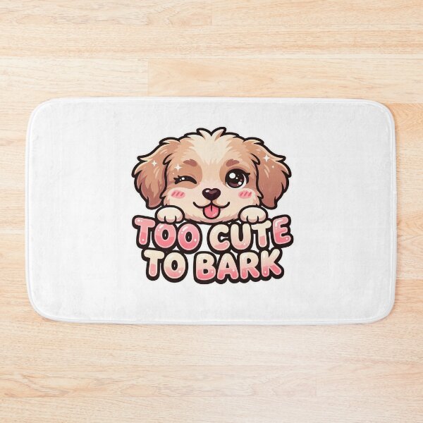 Item preview, Too Cute To Bark Puppy | Kawaii Dog Lover | Cute Puppy Face with Hearts | Funny Dog Mom Gift designed and sold by DashBliss.