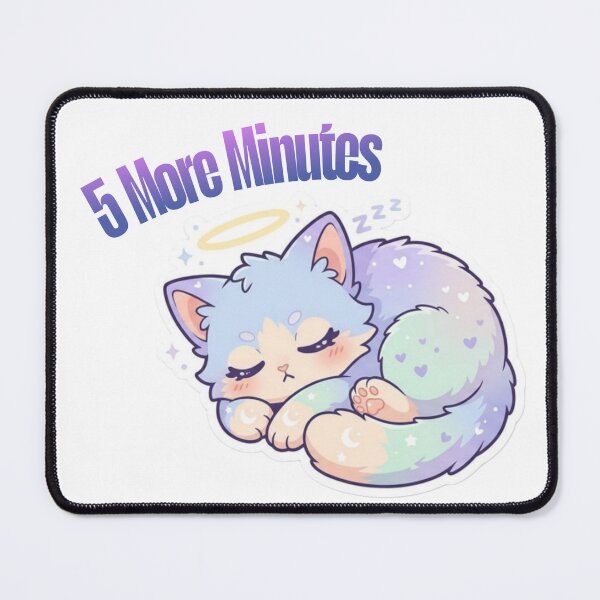 Item preview, ute Sleeping Cat on Cloud – 5 More Minutes Kawaii Design designed and sold by Ace01st.
