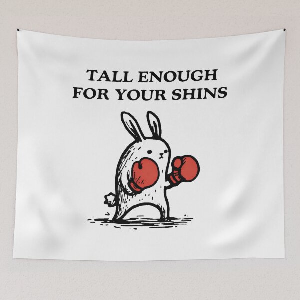 Item preview, Tall Enough for Your Shins Cute Bunny Rabbit  designed and sold by Ali-printshop.